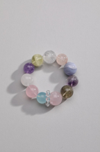 Mixed Gemstone Charm Bracelet for Women