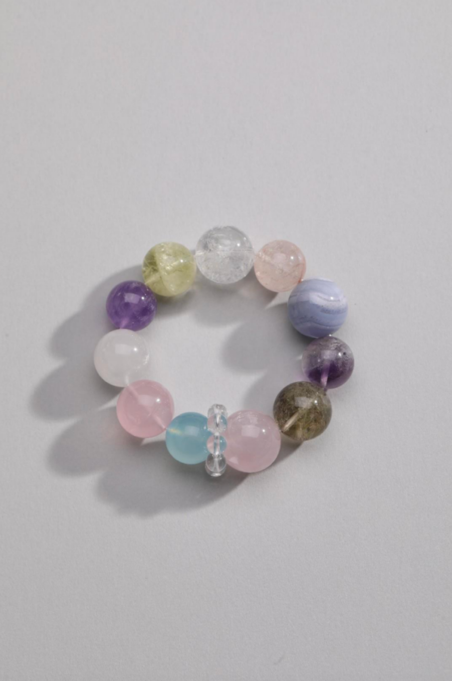 Mixed Gemstone Charm Bracelet for Women